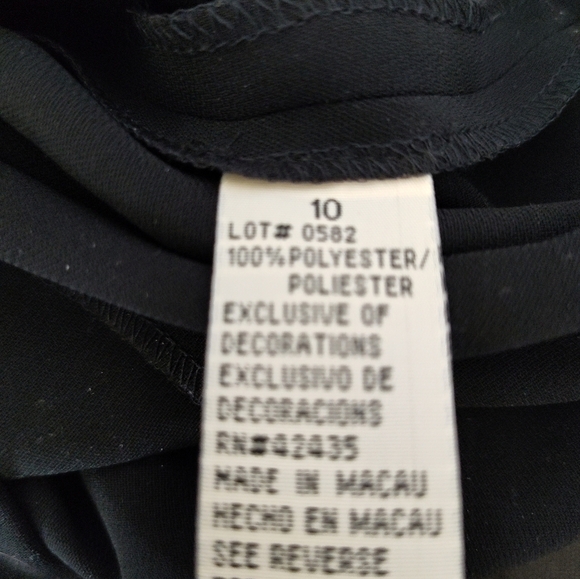 Little Black Dress Quiet Luxury Sleeveless Lined Cocktail Evening Beaded Necklin - Picture 4 of 5